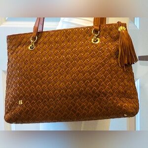 Bally Italian suede and leather bag